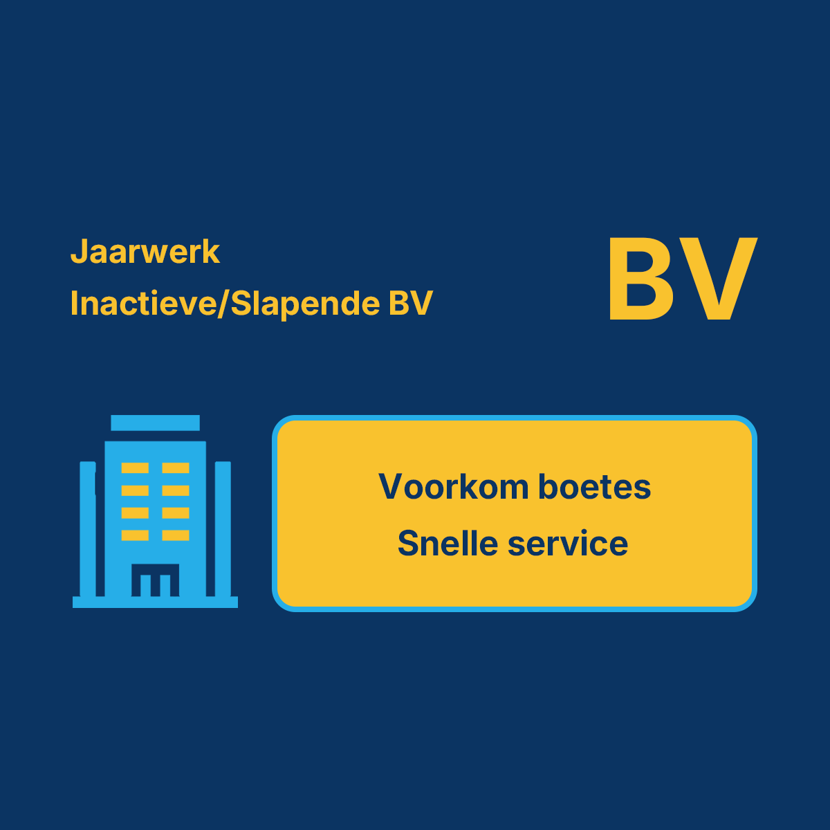 Jaarwerk Inactieve/Slapende BV